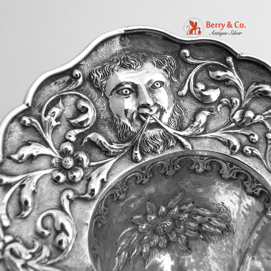 Deep Bowl Dutch Second Standard Silver Repousse 1890