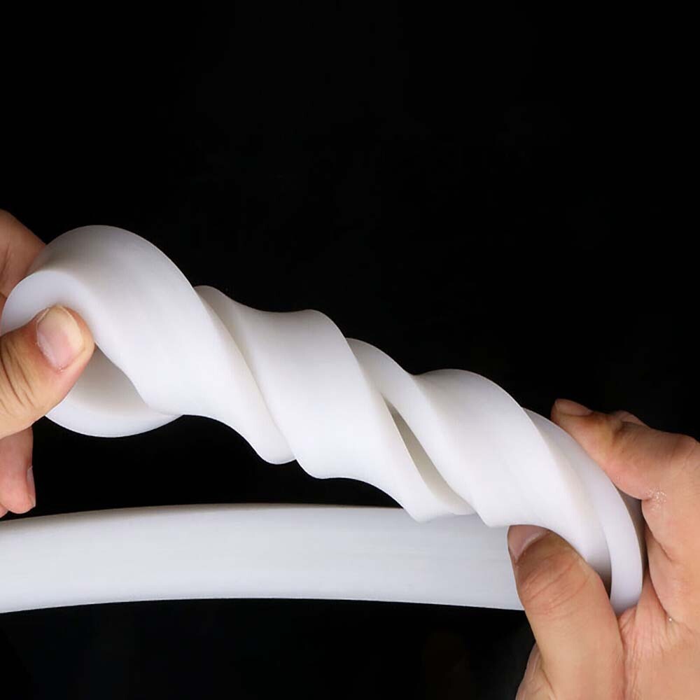 Solid Silicone Rubber Strip Waterproof Heat Resistant Sealing Square White Strip