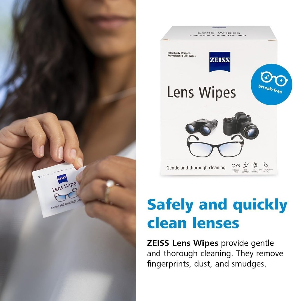 Pre-Moistened Lens Cleaning Wipes, 200 Count