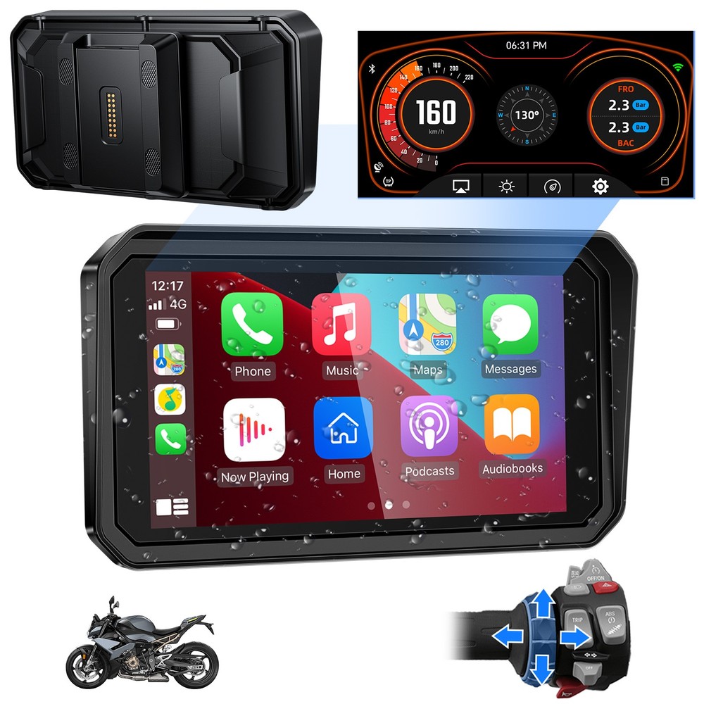 for BMW Motorcycle CarPlay Data Reading, Touch Screen Native Wonder/Light Sensor