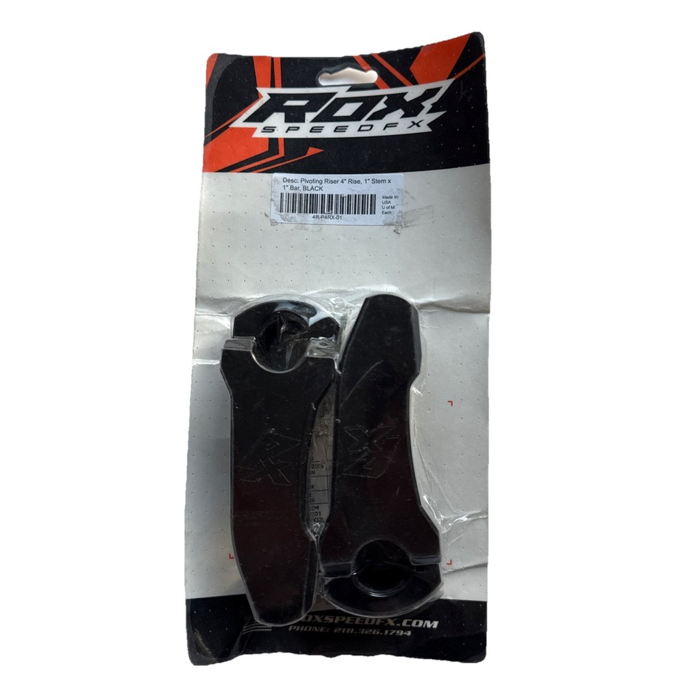 Rox Speed FX Patriot Series Pivoting Risers 4" - Black - 4R-P4RX-01