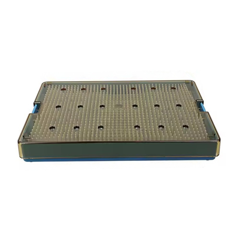 Single Layer Dental Silicone Sterilization Tray Case Disinfection Box Medium