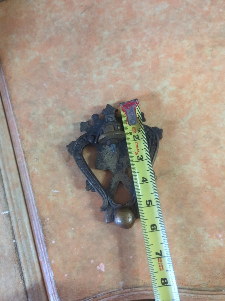 Vintage Solid Brass Door Knocker Crown Design