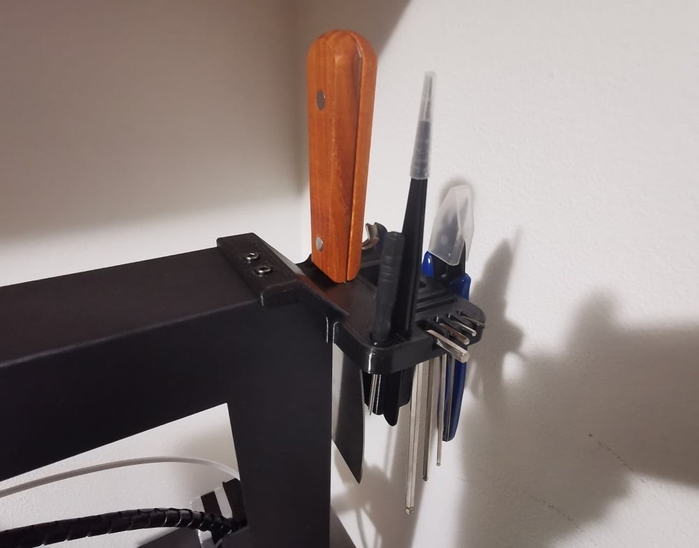 Tool Holder for Anycubic Mega S/X - Workshop Organization Rack with Pen Case - H