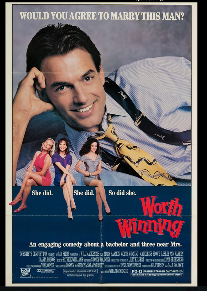 WORTH WINNING (3/1/88) Mark Harmon / Production Script w/Notes / Fox Covers +COA