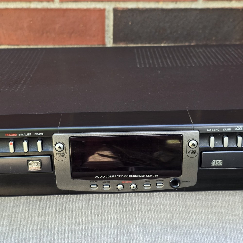 Philips CDR 765 Audio Compact Disc Recorder / No Remote TESTED WORKING
