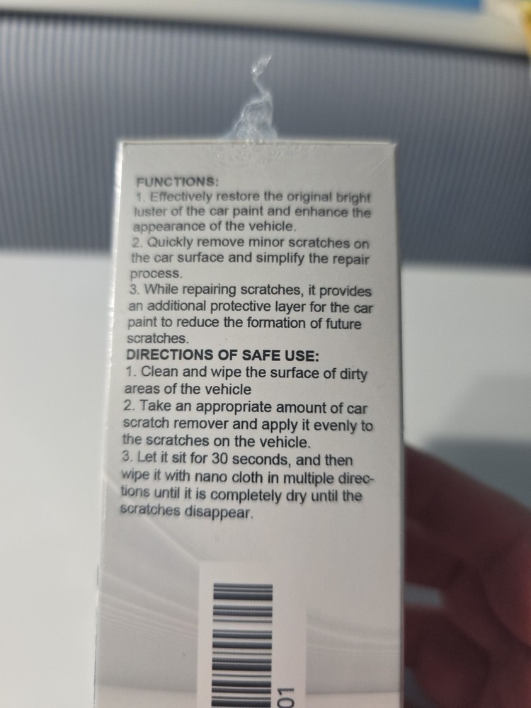 Scratch Remover For Vehicle New Box