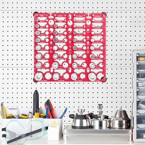 55 Thread Checker, Nut and Bolt Thread Checker Standard and 52 Gauge Red
