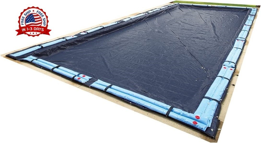 Cubierta Rectangular para Piscina Sobre el Suelo 20x44 ft Resistente a Rayos Sol