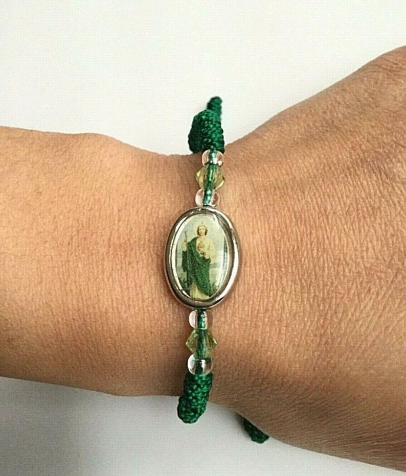 San Judas Tadeo Saint Jude Adjustable Bracelet, Free Shipping