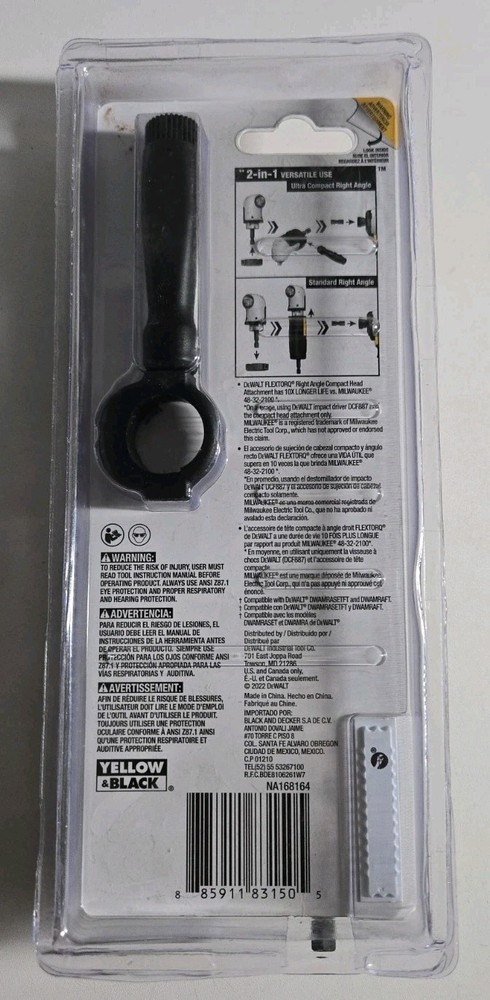 DeWALT DWAMRA38FT FLEXTORQ 3/8" Square Drive Modular Right Angle Attachment