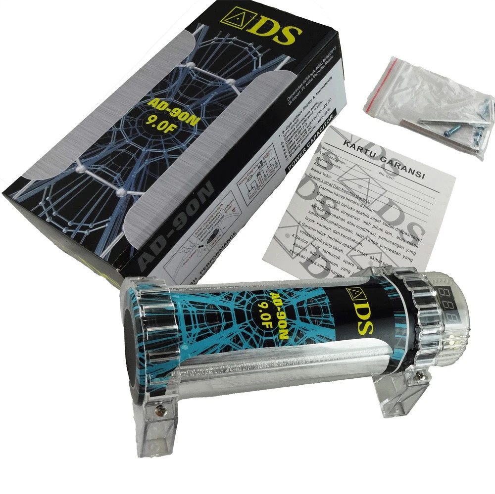 9.0 Farad Capacitor Car Audio Digital Voltage Power Amp Sub Modified with LED