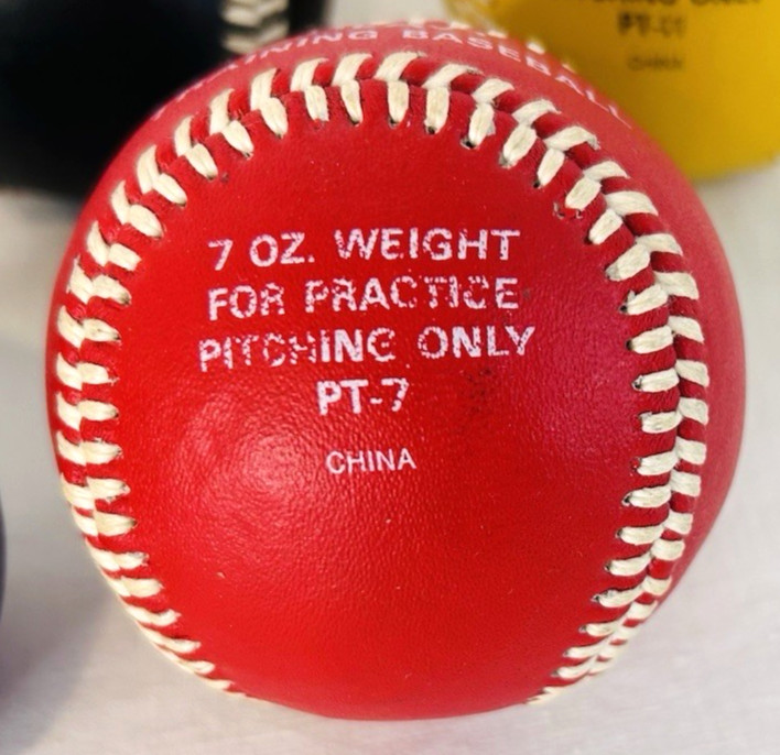 Worth Heavy Pitching Practice Baseball Training Balls ~ Set of 5