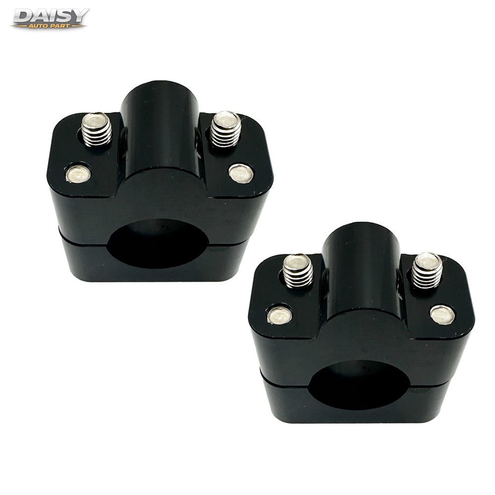 CNC Handlebar Riser Clamp 22mm to 28mm No Shim Solid Mount Motorcycle ATV