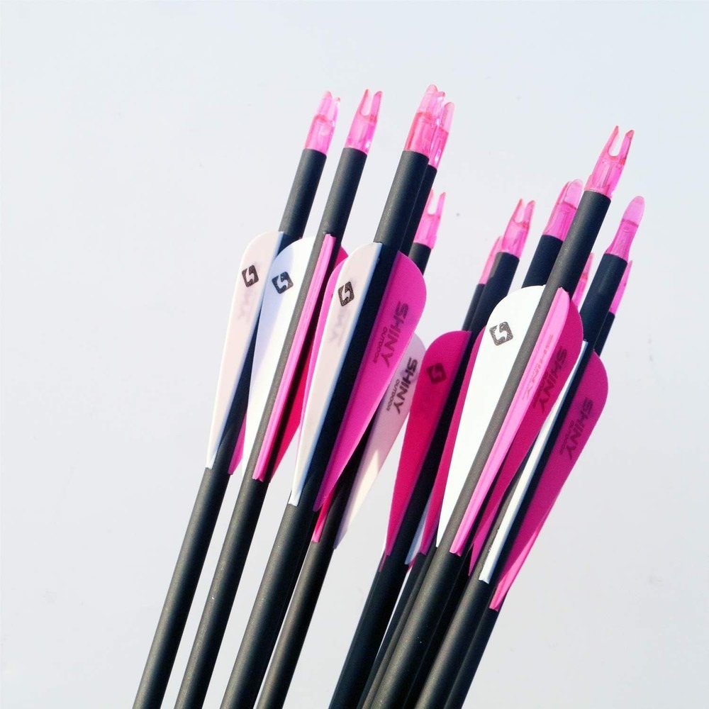 12-Pack 30" Carbon Arrows for Compound & Recurve Bow