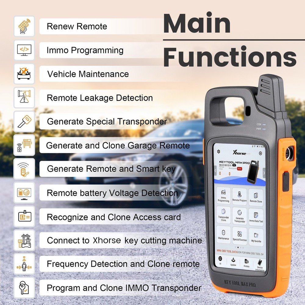 Xhorse VVDI Key Tool Max Pro With MINI OBD Tool & Key Tool Max Function US Stock