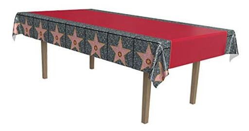 Red Carpet Star Tablecover Red Carpet "Star" Tablecover - 1 Pack