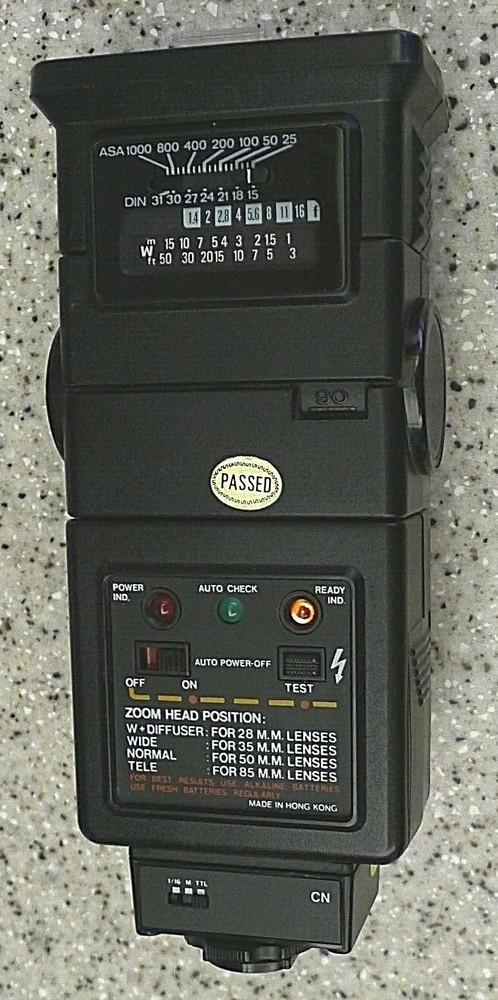 Zykkor Infra Red Autofocus CN Camera Shoe Mounted Flash +Diffuser - TESTED