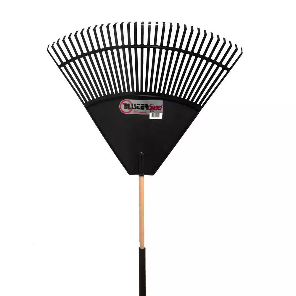 Cavex Series 32 In. Poly Leaf Rake with Large Comfort Grip