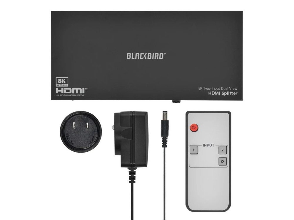 Monoprice Blackbird 8K Dual Function Splitter/Switch 1x2 Splitter or 2x1 Switch