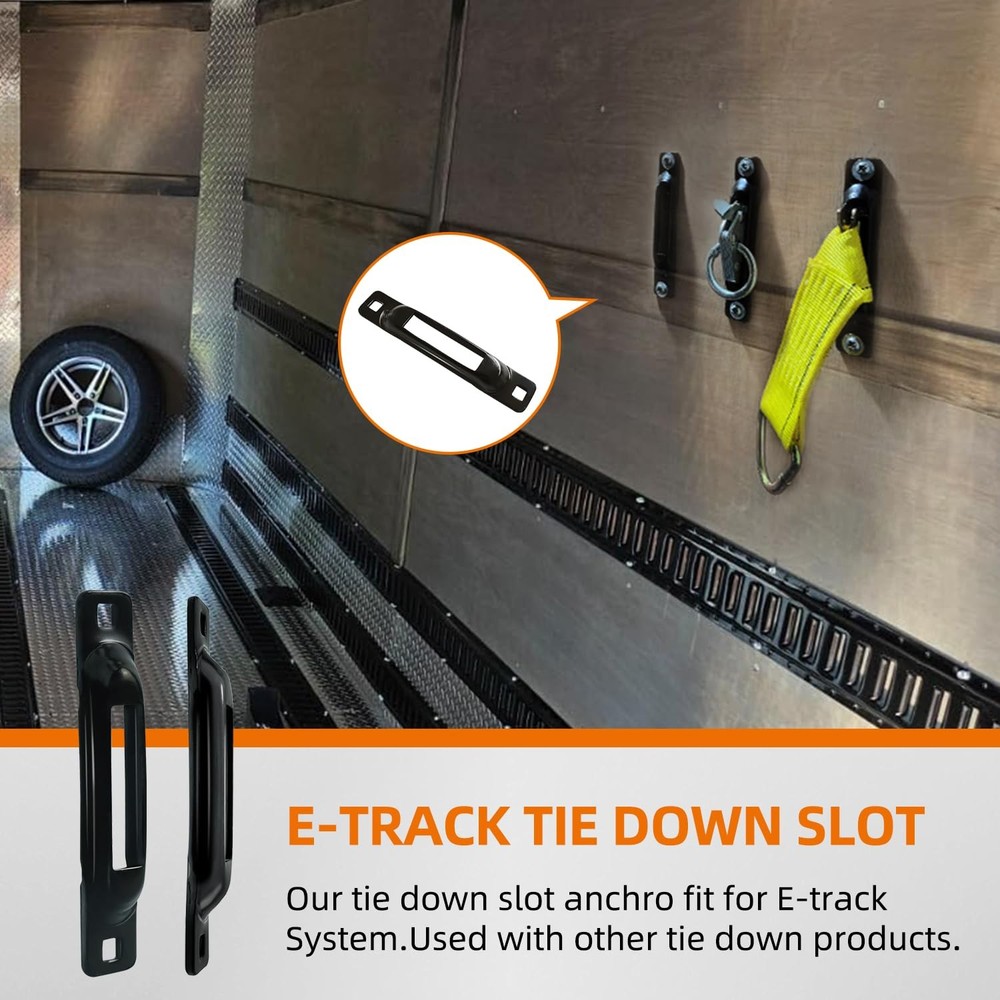 10 PCS E-Track Single Slot Tie Downs E-Track Single Strap Tie Down Anchors