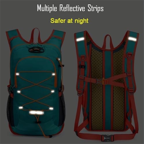 Lightweight Cycling Hydration Backpack,Large Capacity Pack for Green