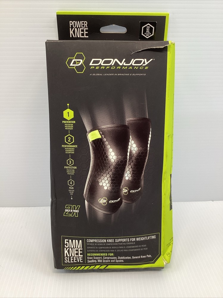 2 Donjoy Anaform Power Knee Support Weightlifting Performance Brace Size XL