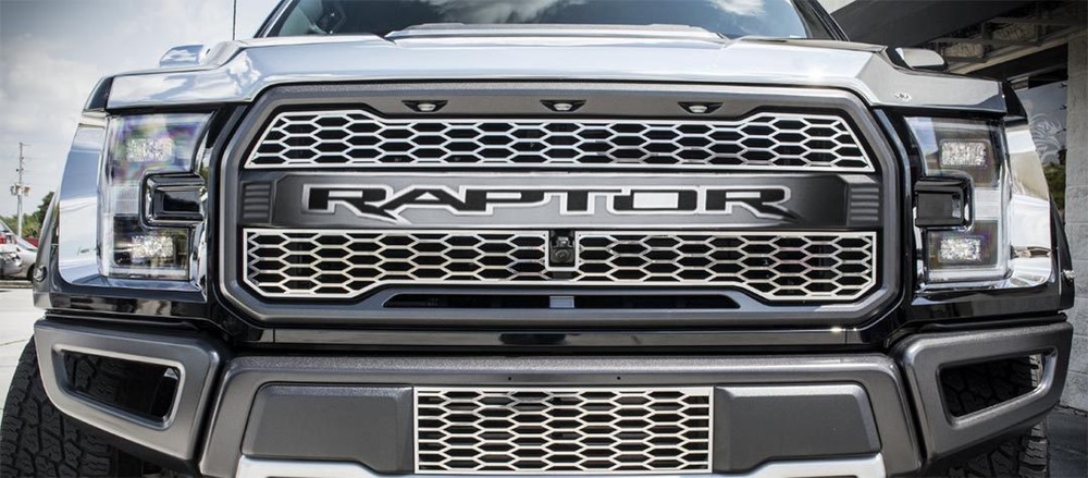 2017-2019 Front Center Grille Raptor Logo