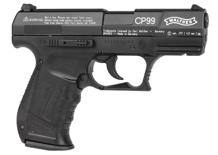Walther CP99 CO2 Gun, Black .177