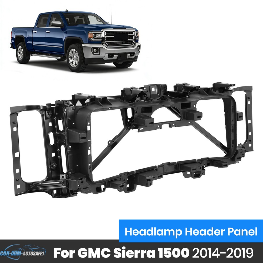 Header Panel Nose Headlight Radiator Support For GMC Sierra 1500 Limited 14-19