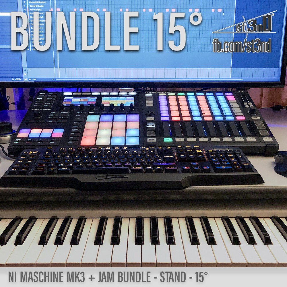 STAND BUNDLE for NI Maschine JAM & MK3 - 15° (3D Printed STANDS)