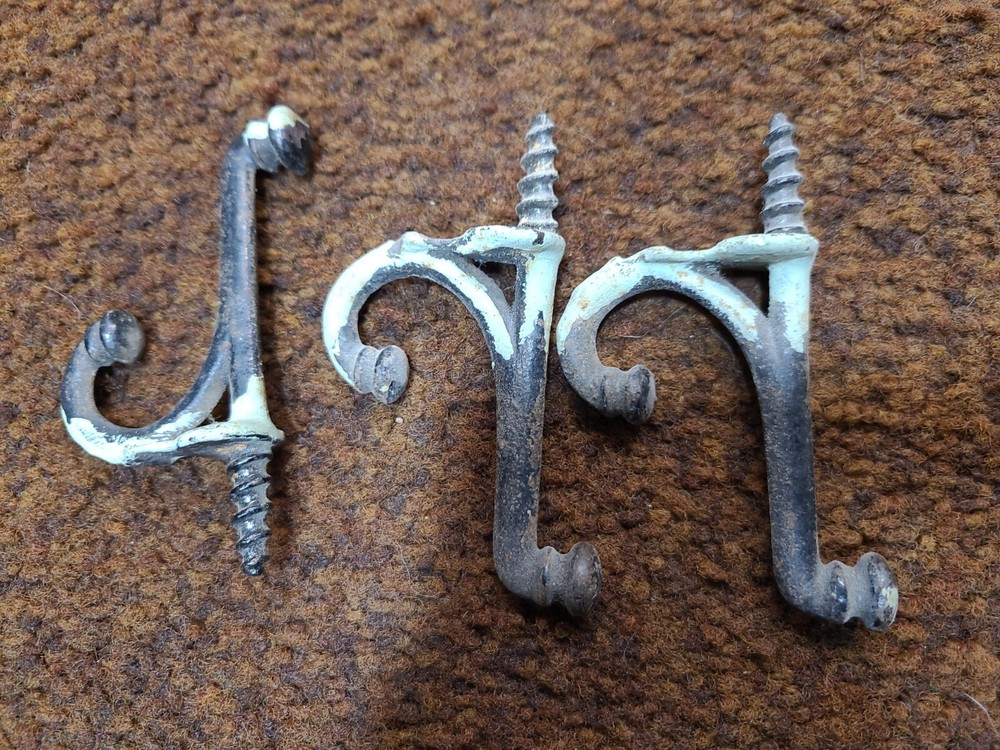 Vintage Cast Iron Coat Hooks