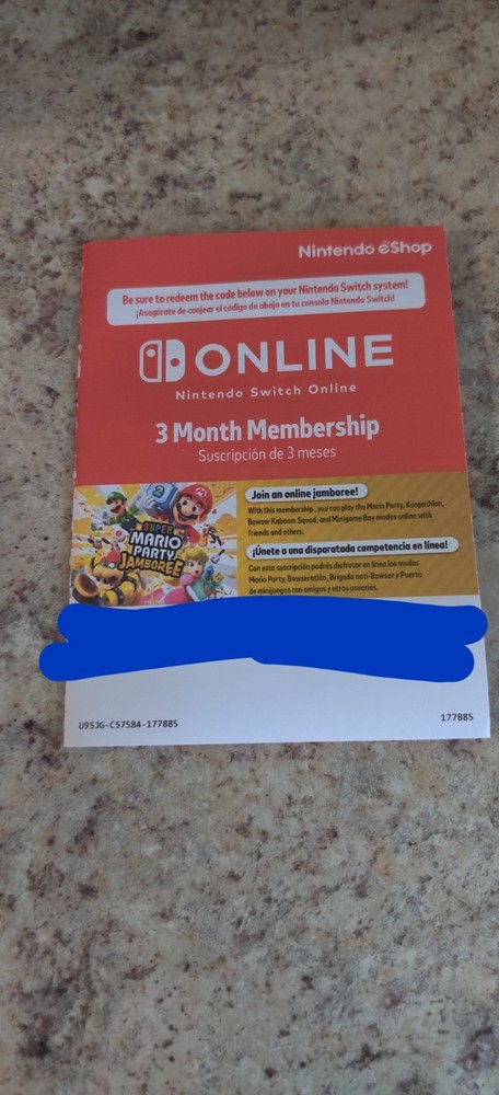 Nintendo Switch Online 3-Month Individual Membership Code