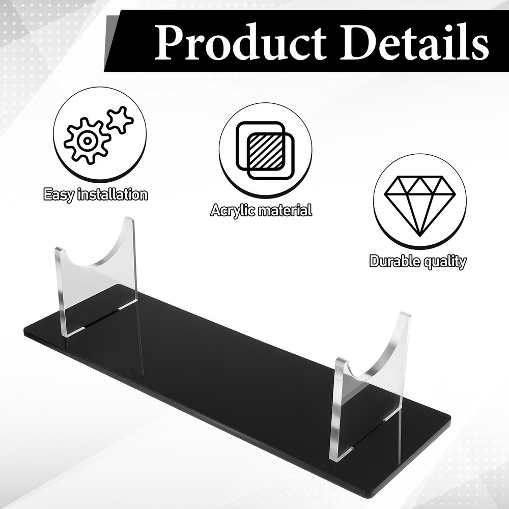 Multi-function Display Lightsaber Stand 9.84*2.95 Inch Black Base Suit Transp...