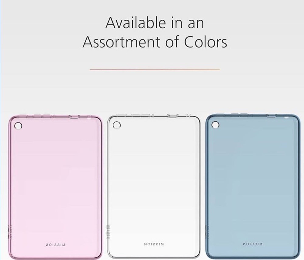 Clear Case & Tempered Glass Screen Protector For Amazon Fire 7 Tablet 2022