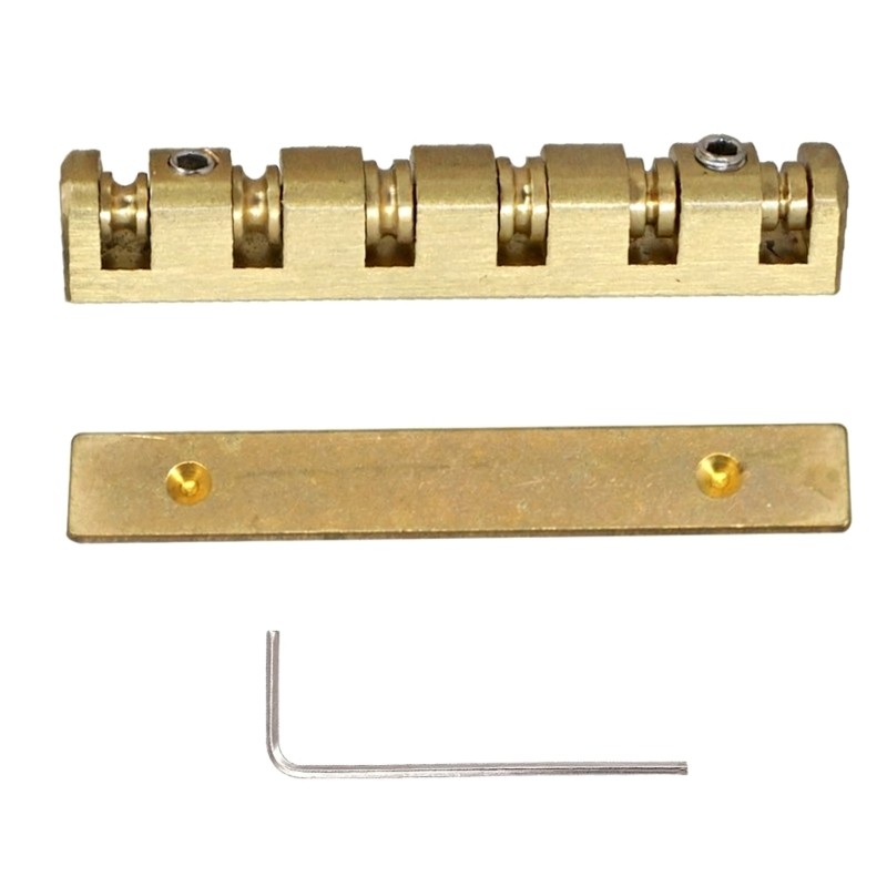 Adjustable Height Brass Guitar Nut for 6 String Electric Guitar Replacement Part