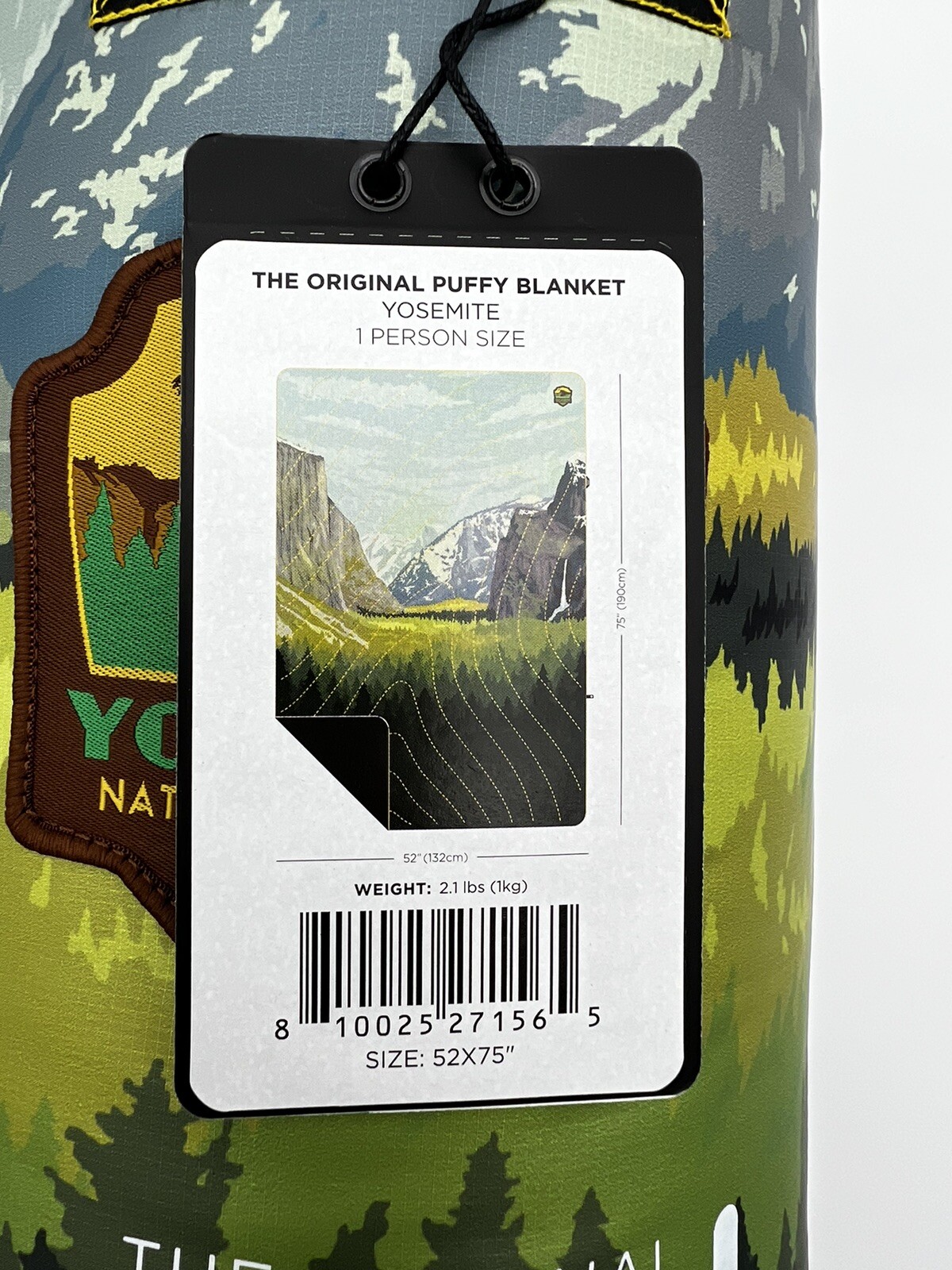 Rumpl Yosemite National Park Puffy Blanket Limited Edition Sewn Patch FLASH SALE