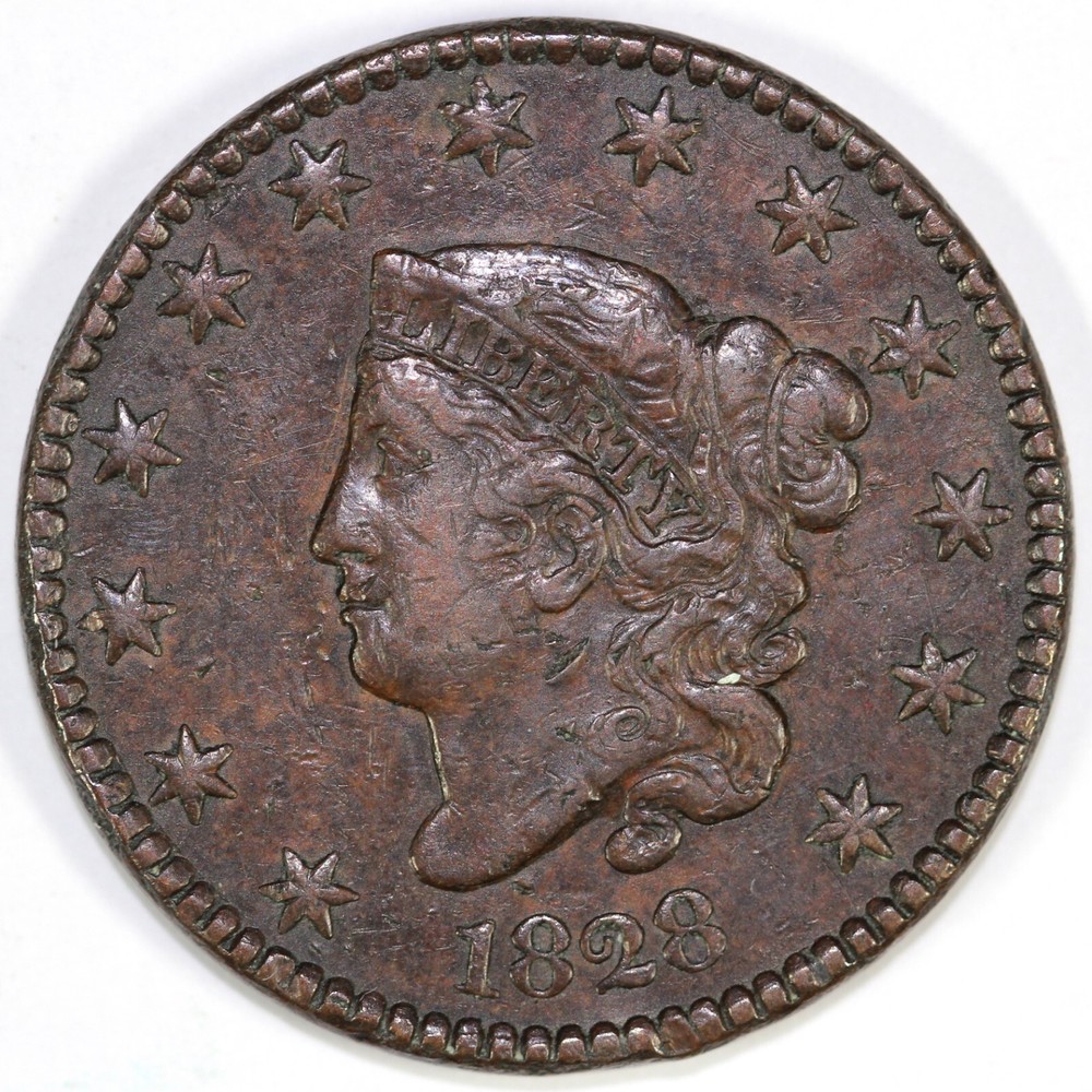 1828 1c Matron Head Large Cent