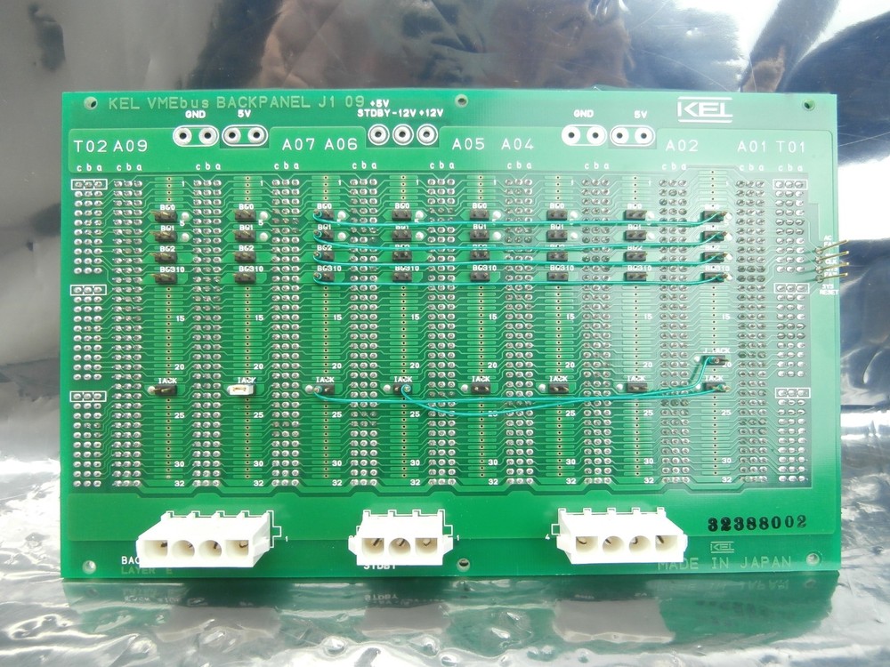 KEL VMEbus BACKPANEL J1 09 Backplane PCB Board Used Working