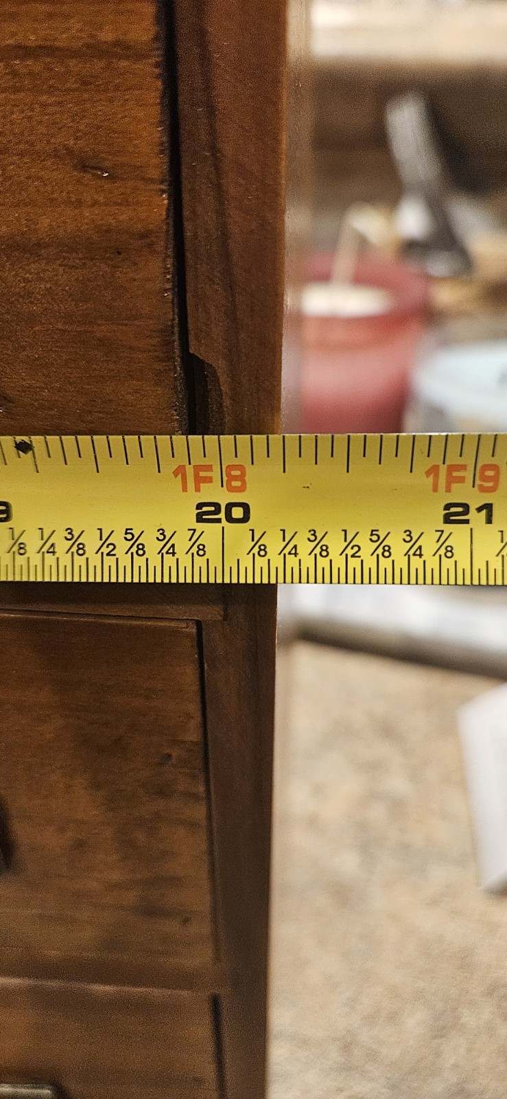 Vintage Wooden Library Card Cabinet, 16 Drawers, 4 Rows High, 4 Rows Wide