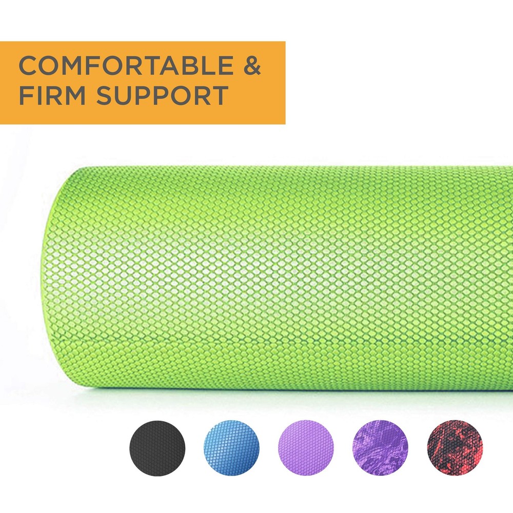 Foam Roller - High Density Exercise Roller for Trigger Point Self Massage, Mu...