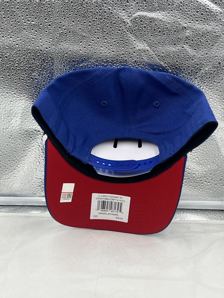 Kansas Jayhawks NCAA '47 Brand Blue Script Hitch Rope Adjustable Snapback Hat