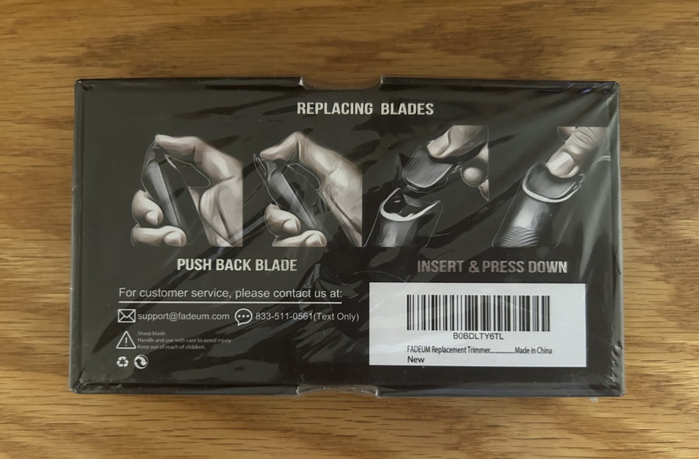 Fadeum Replacement Blades 2x Pack for Trimmers Blades