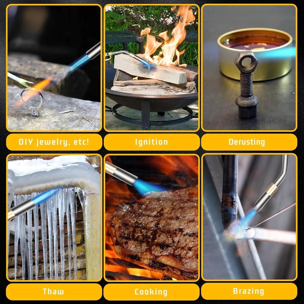 Versatile High Temperature 2-Pack MAPP Torches - Perfect for Welding & Ignition