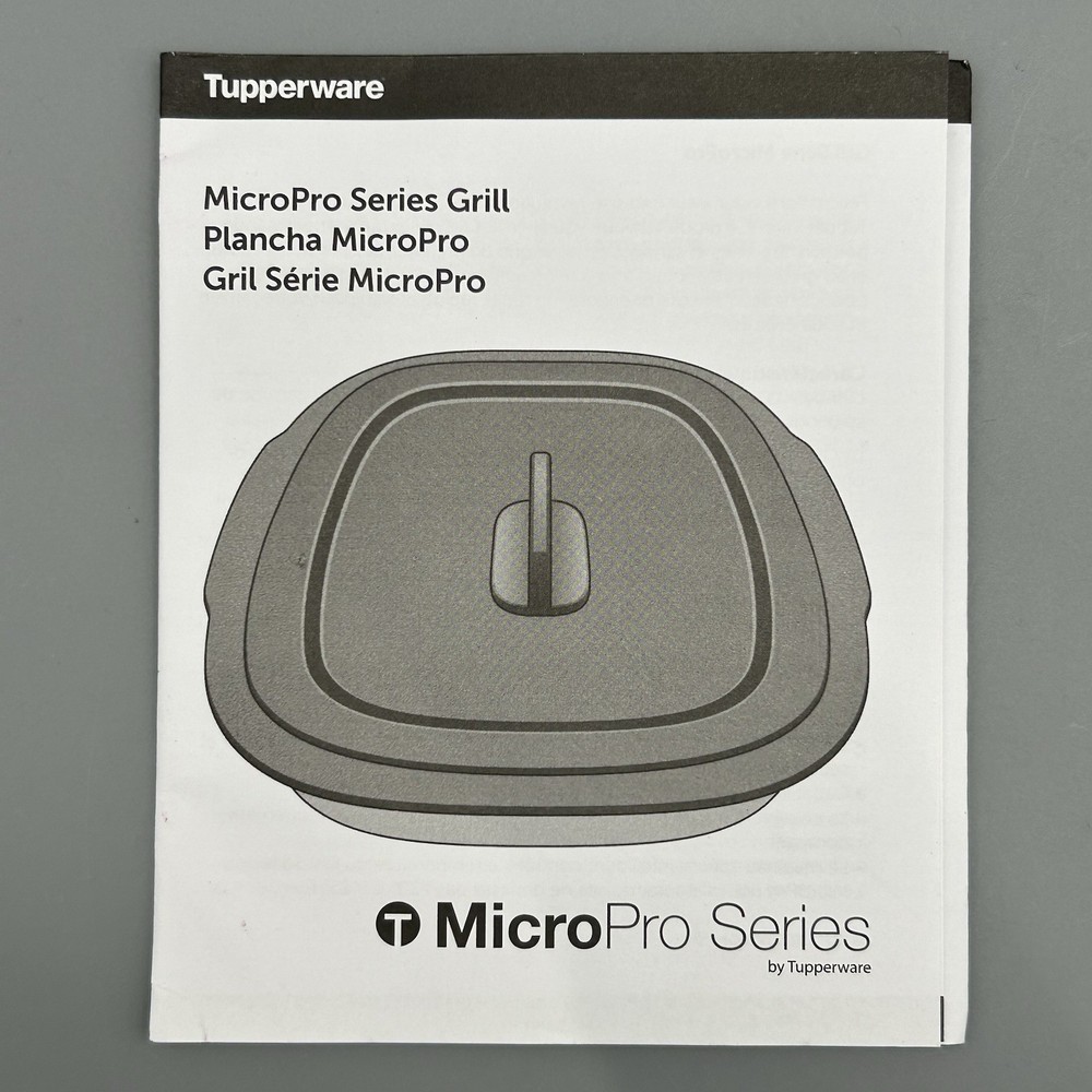 Tupperware MicroPro Grill Micro Pro Series Microwave Grilling Base & Lid Cooking