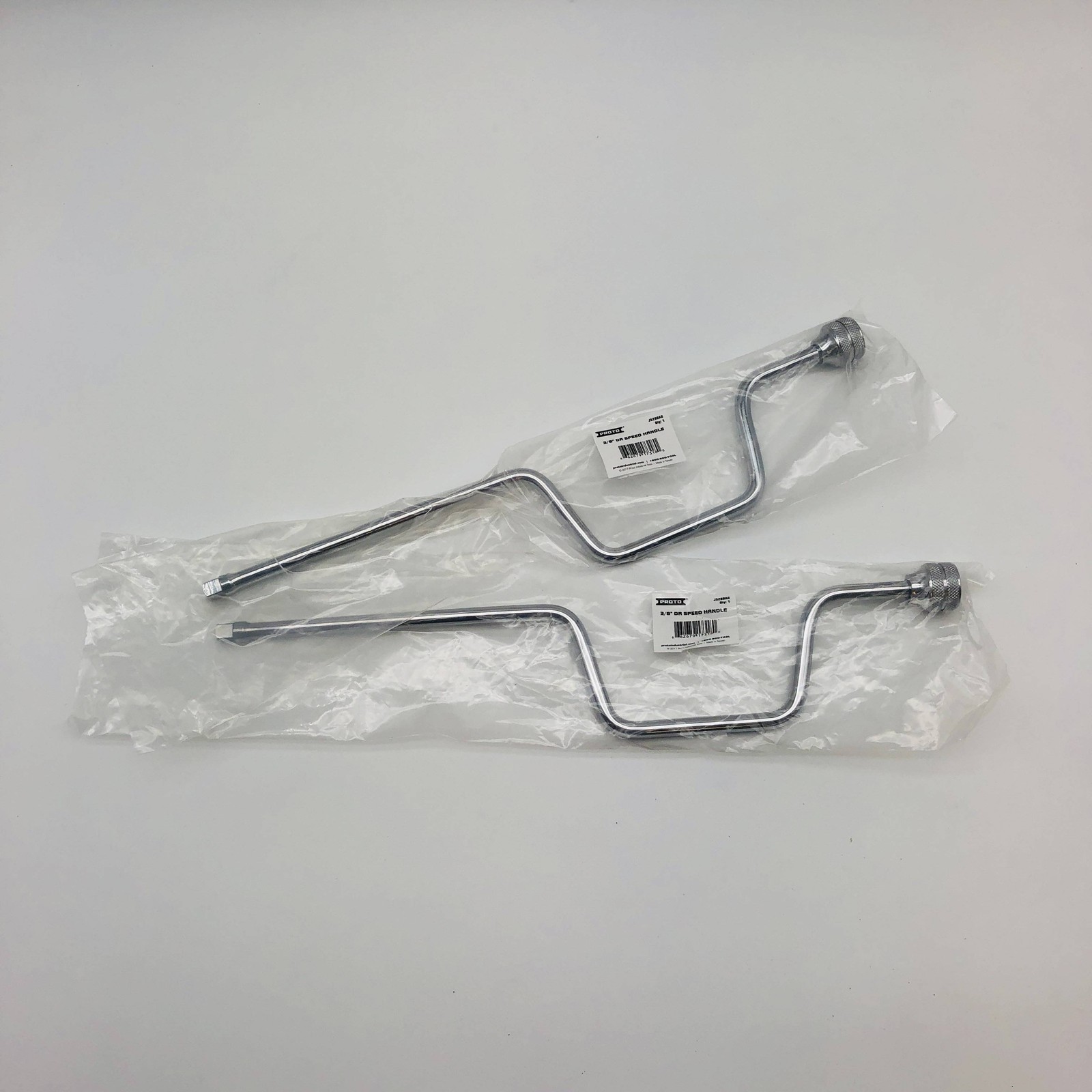 Proto J5280AG Speed Handle Wrench 3/8" Drive 17-1/2" Full Polish Chrome Lot of 2