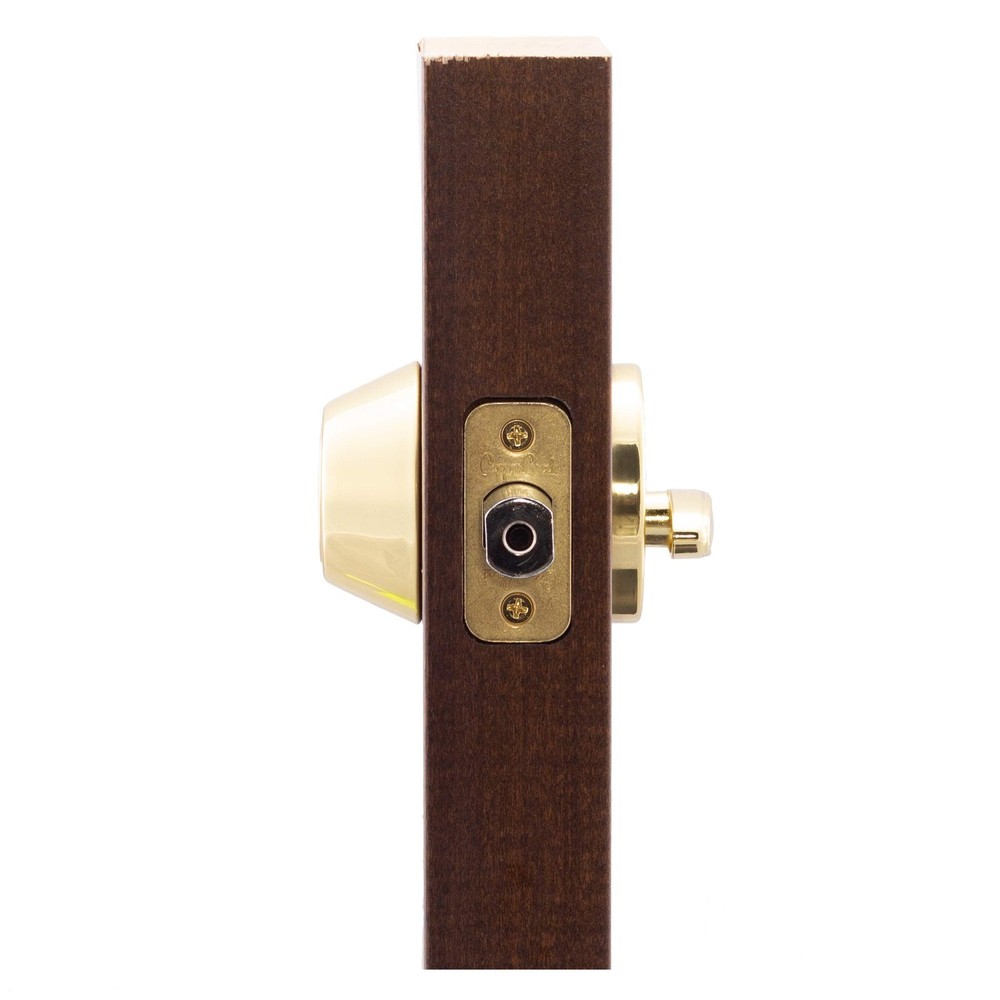 DB2410PB Single Cylinder Deadbolt, Polished Brass