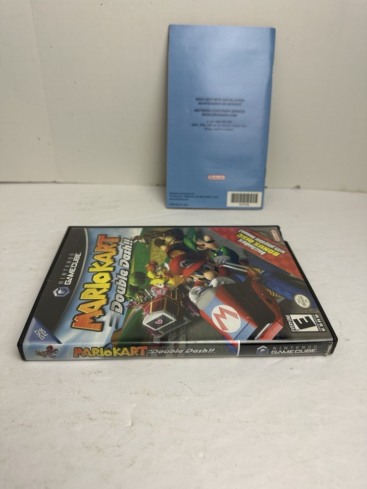 Mario Kart Double Dash: Bonus Disc Version (GameCube, 2003) Case & Manual Only