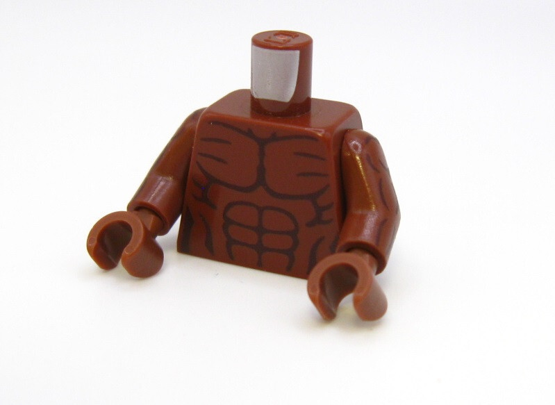 Custom printed TORSO ASSEMBLY for Minifigures using Real LEGO® bricks