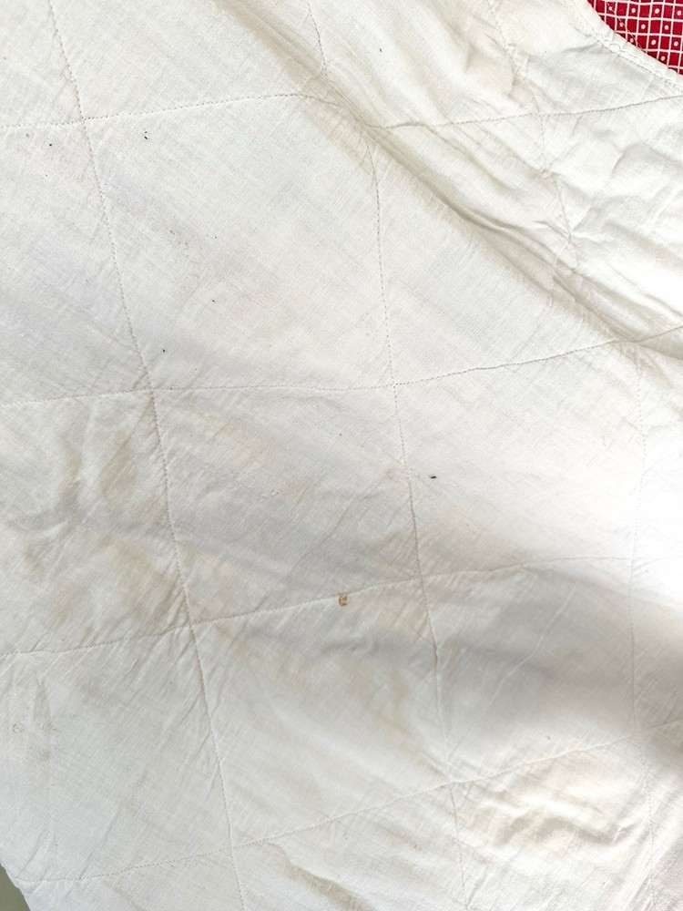 Vintage Handmade Nine Patch Quilt